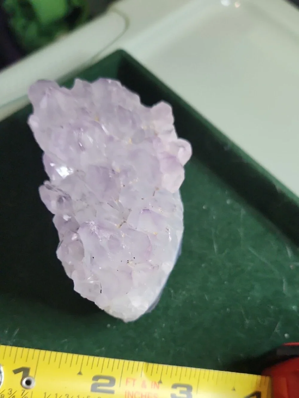 Lavender Amethyst Crystal Geode Piece
